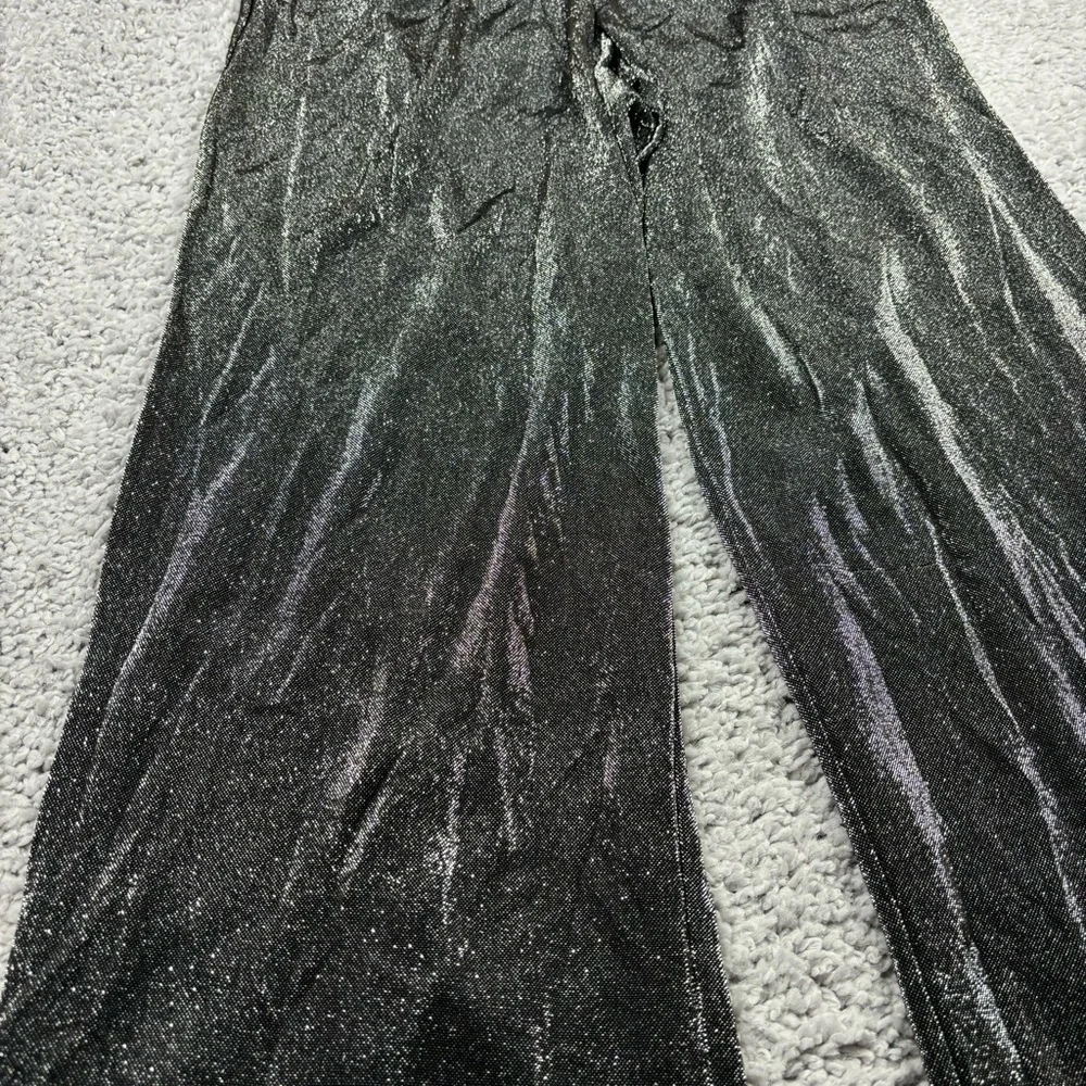 VICTORIAS SECRET Pants Womens Large Sheer Shimmery Sexy Rhinestones Wide Beach